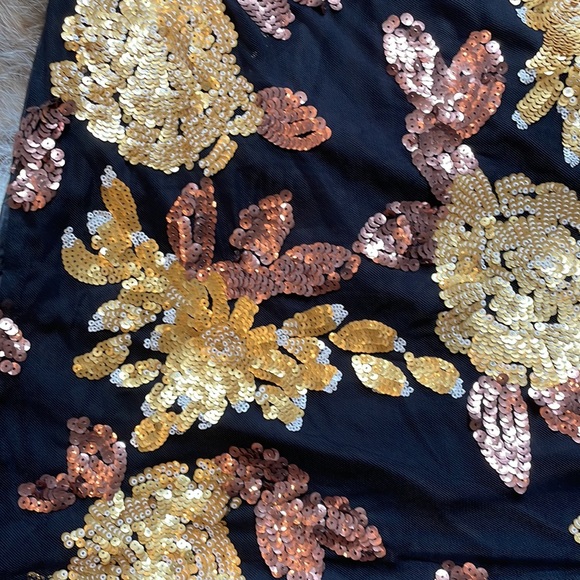 Forever 21 sequin dress leather - Picture 2 of 5